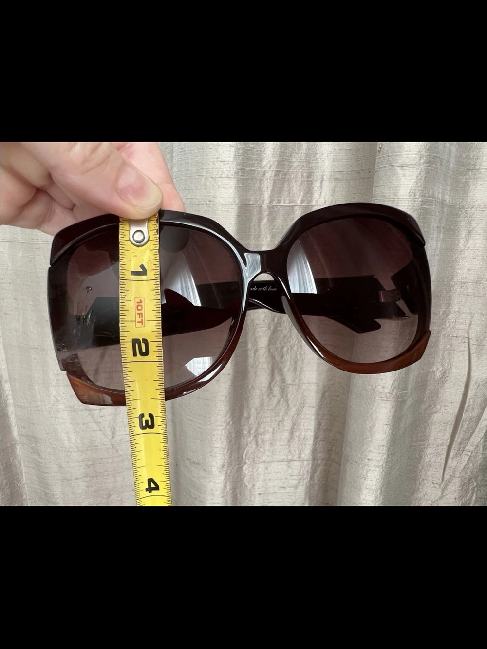Jee Vice Red Hot Sunglasses Oversized Plastic Square Brown Read!